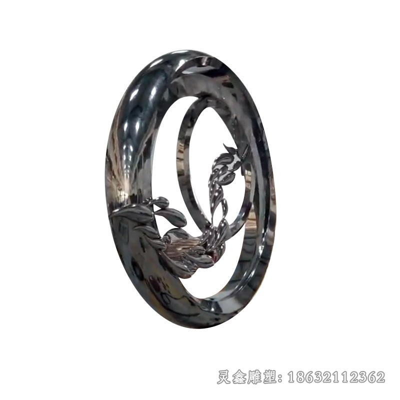异形圆环景区不锈钢雕塑