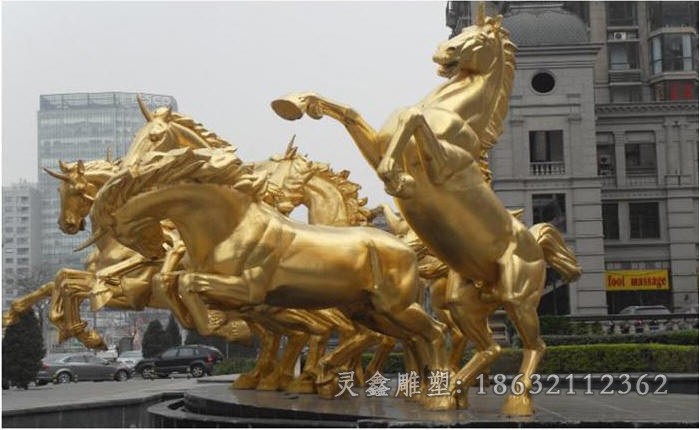 阿波罗战车户外标志铜雕