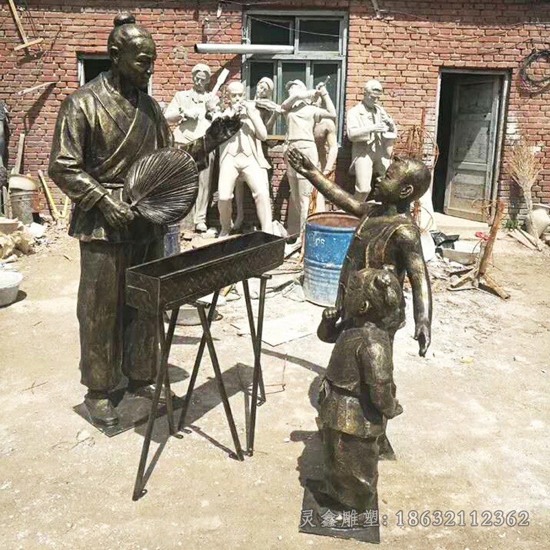 买卖人物小品铜雕