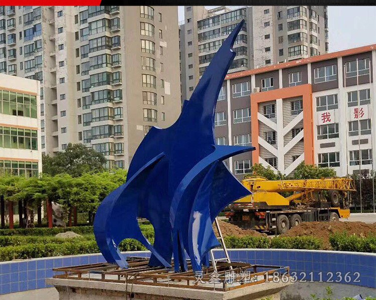 景观标志不锈钢抽象雕塑