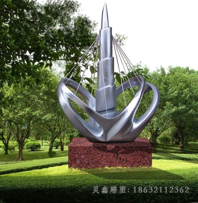 镜面标志景观户外不锈钢雕塑