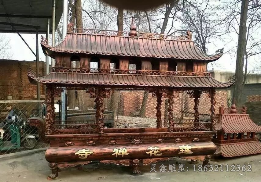 方形香炉广场景观铜雕