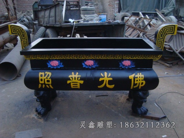 方形香炉户外景观铜雕
