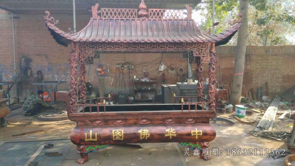 方形香炉园林景观铜雕