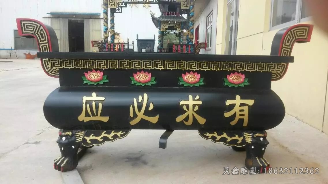 方形香炉园林景观铜雕