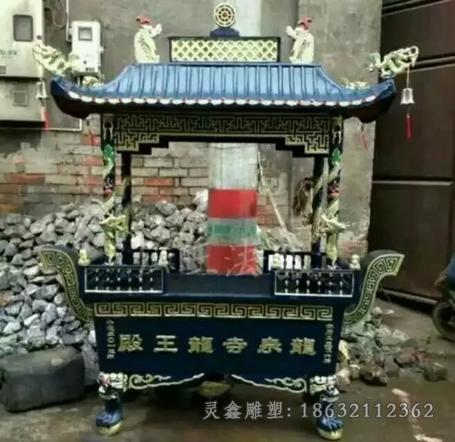 方形香炉寺庙景观铜雕