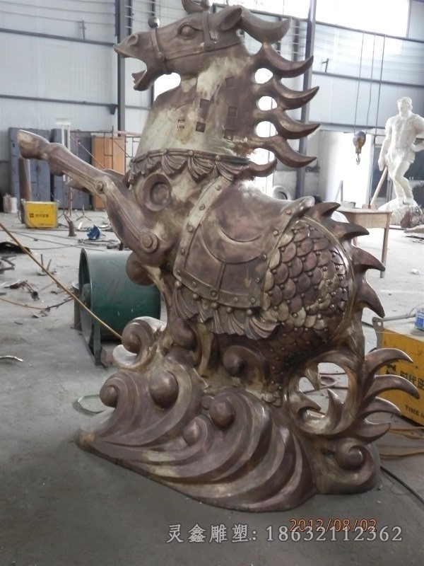 抽象马庭院景观铜雕