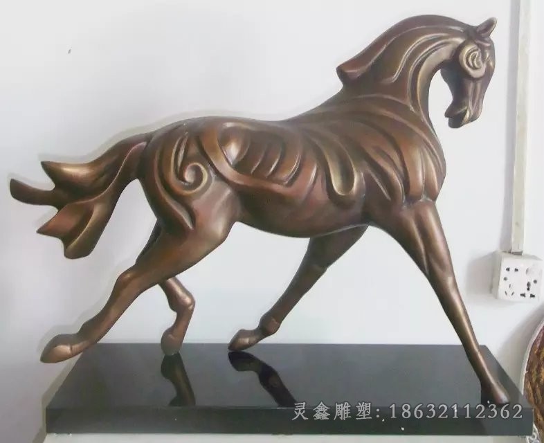 抽象马动物景观铜雕