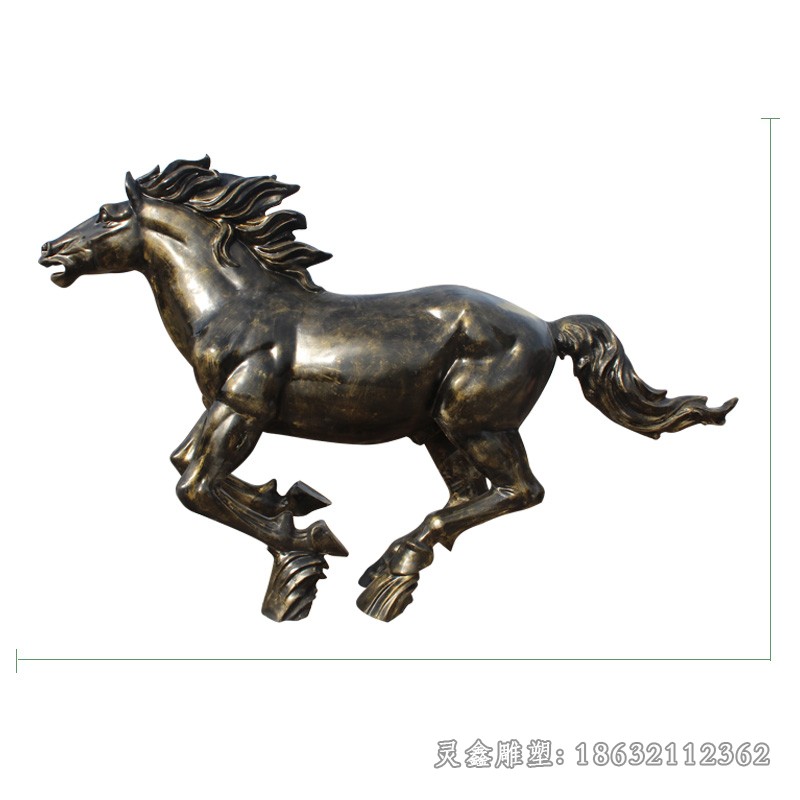 动物马校园景观铜雕