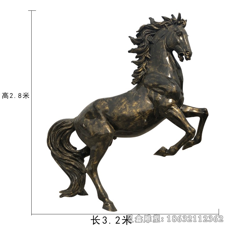 动物马小区景观铜雕