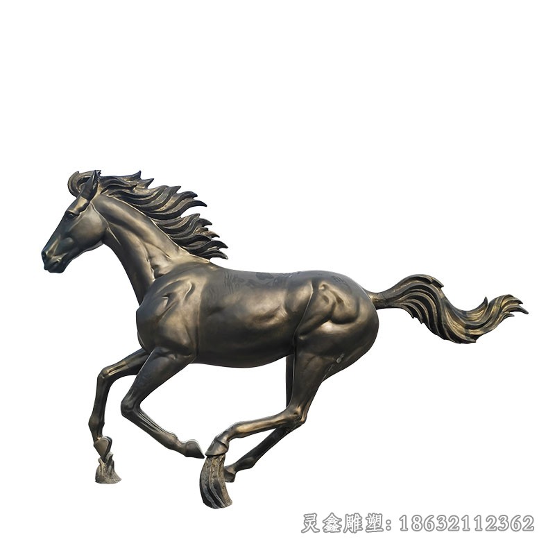 动物马街边景观铜雕