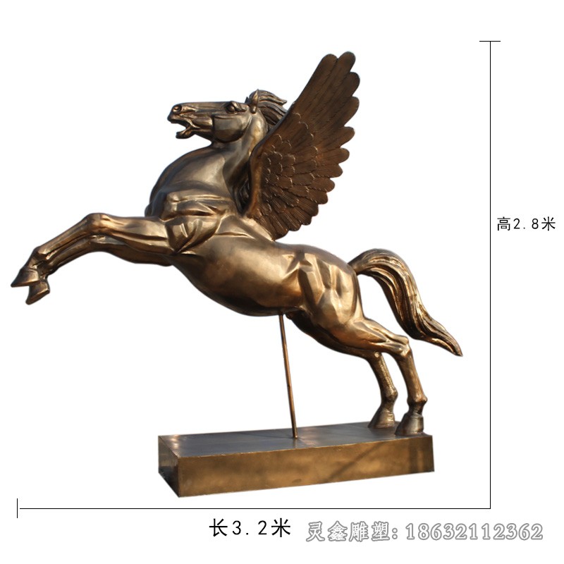 动物马抽象景观铜雕