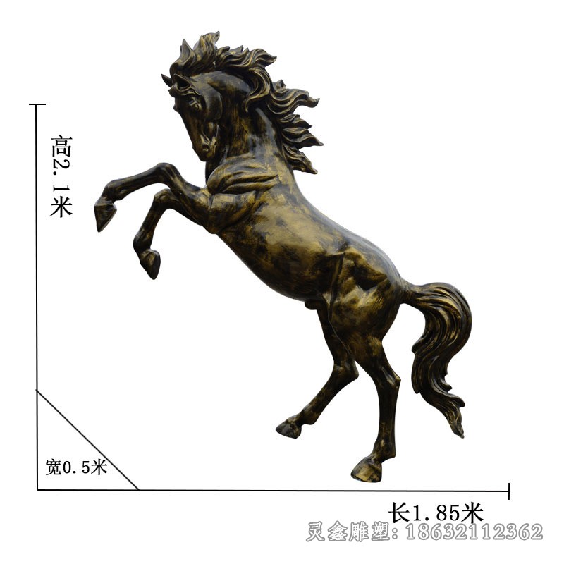 动物马标志景观铜雕
