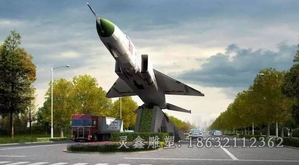 飞机模型不锈钢抽象雕塑