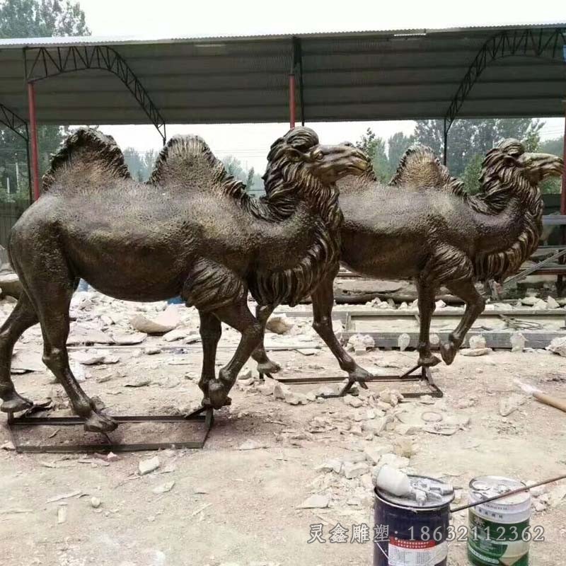 动物骆驼户外景观铜雕