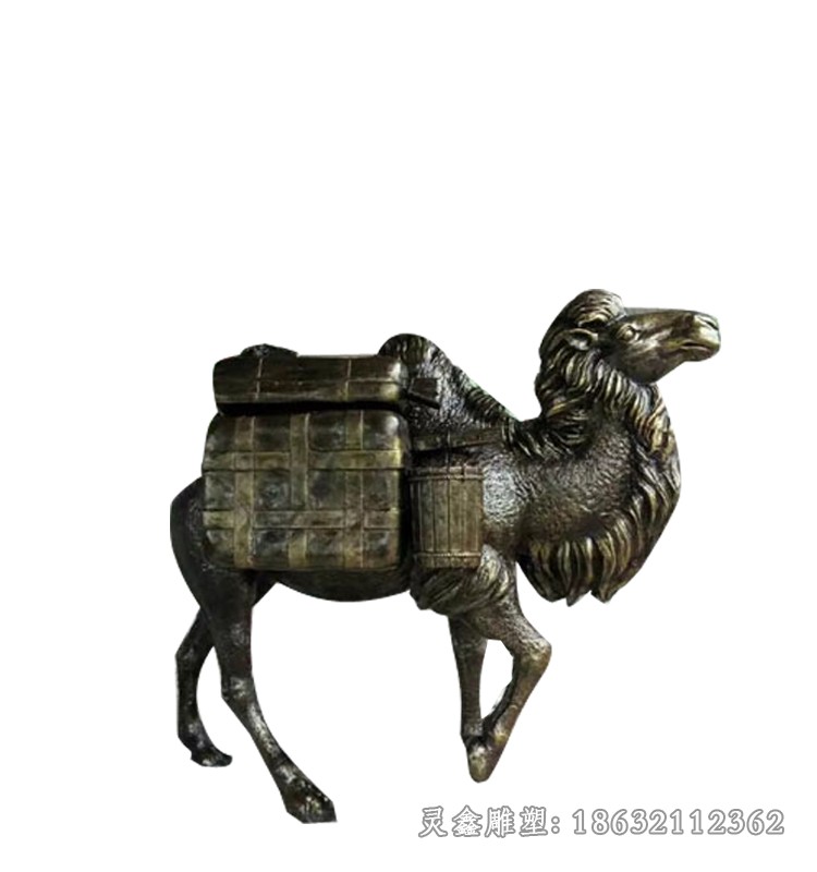 动物骆驼小区景观铜雕
