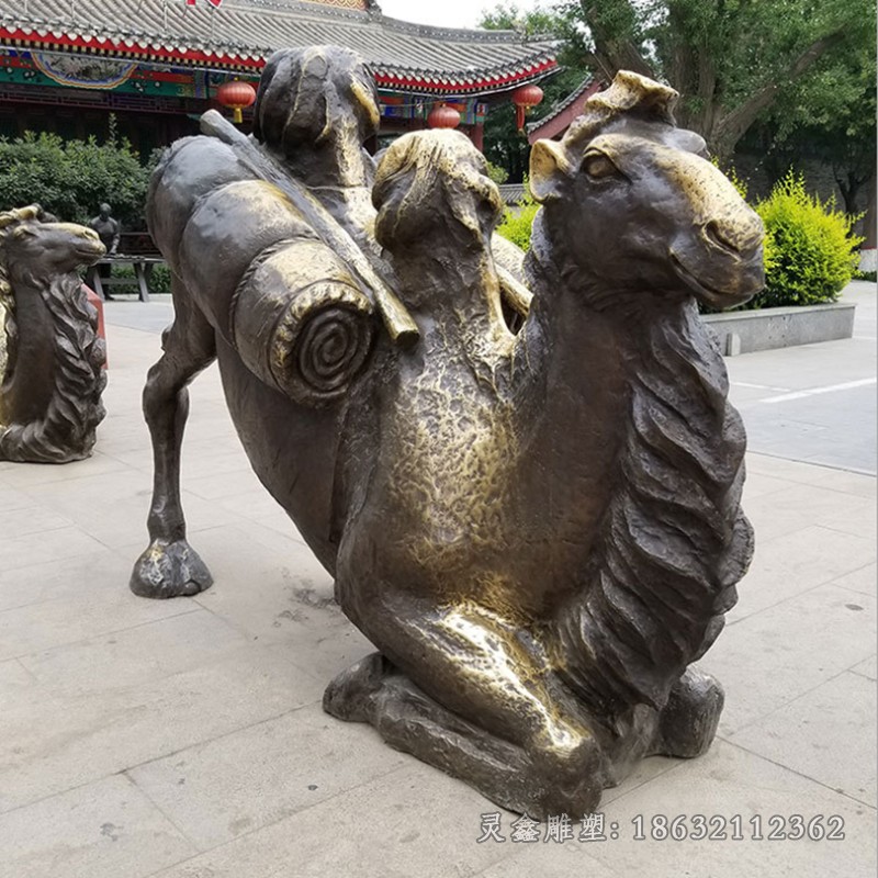 动物骆驼广场标志铜雕