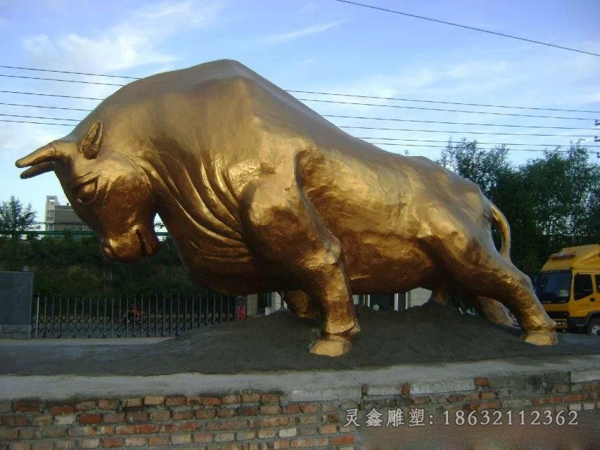 金色牛广场景观铜雕