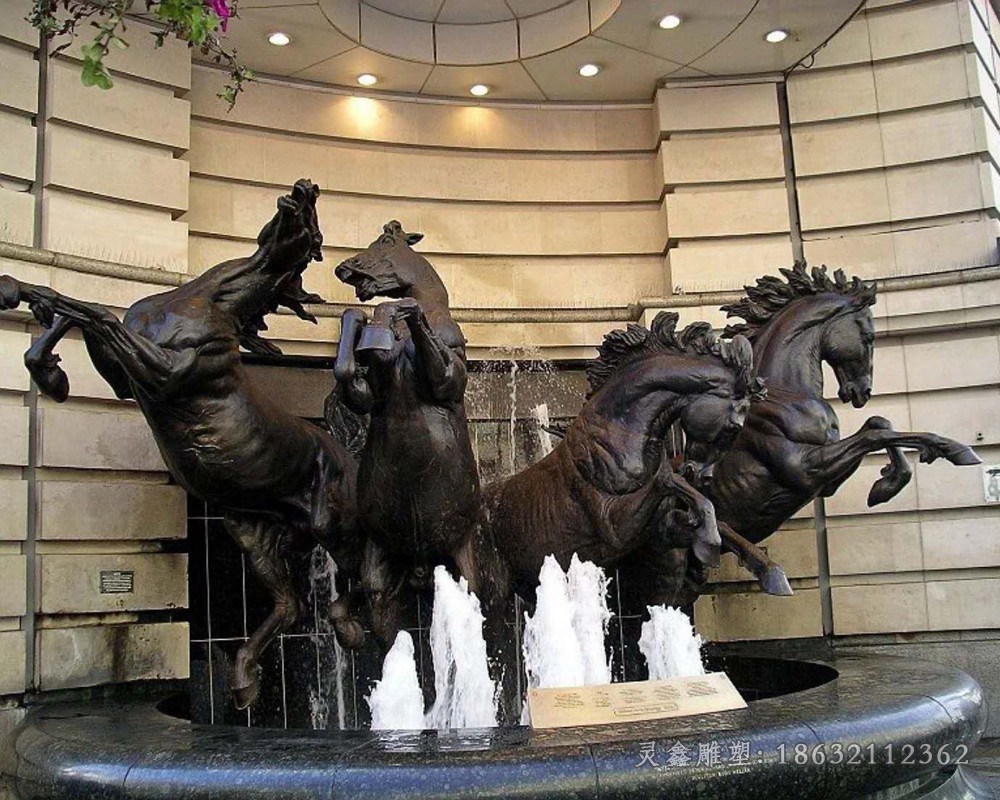 动物马抽象小品铜雕