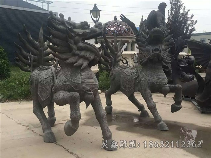 神兽麒麟户外景观铜雕