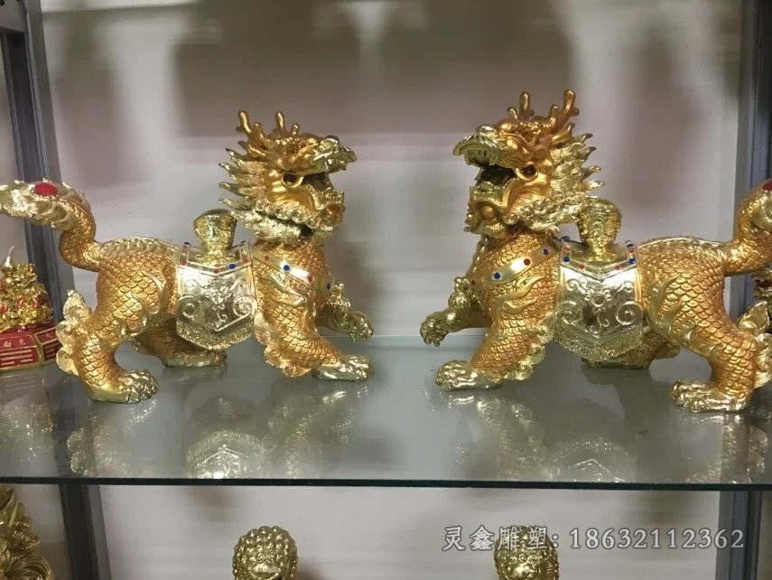 神兽麒麟户外景观铜雕