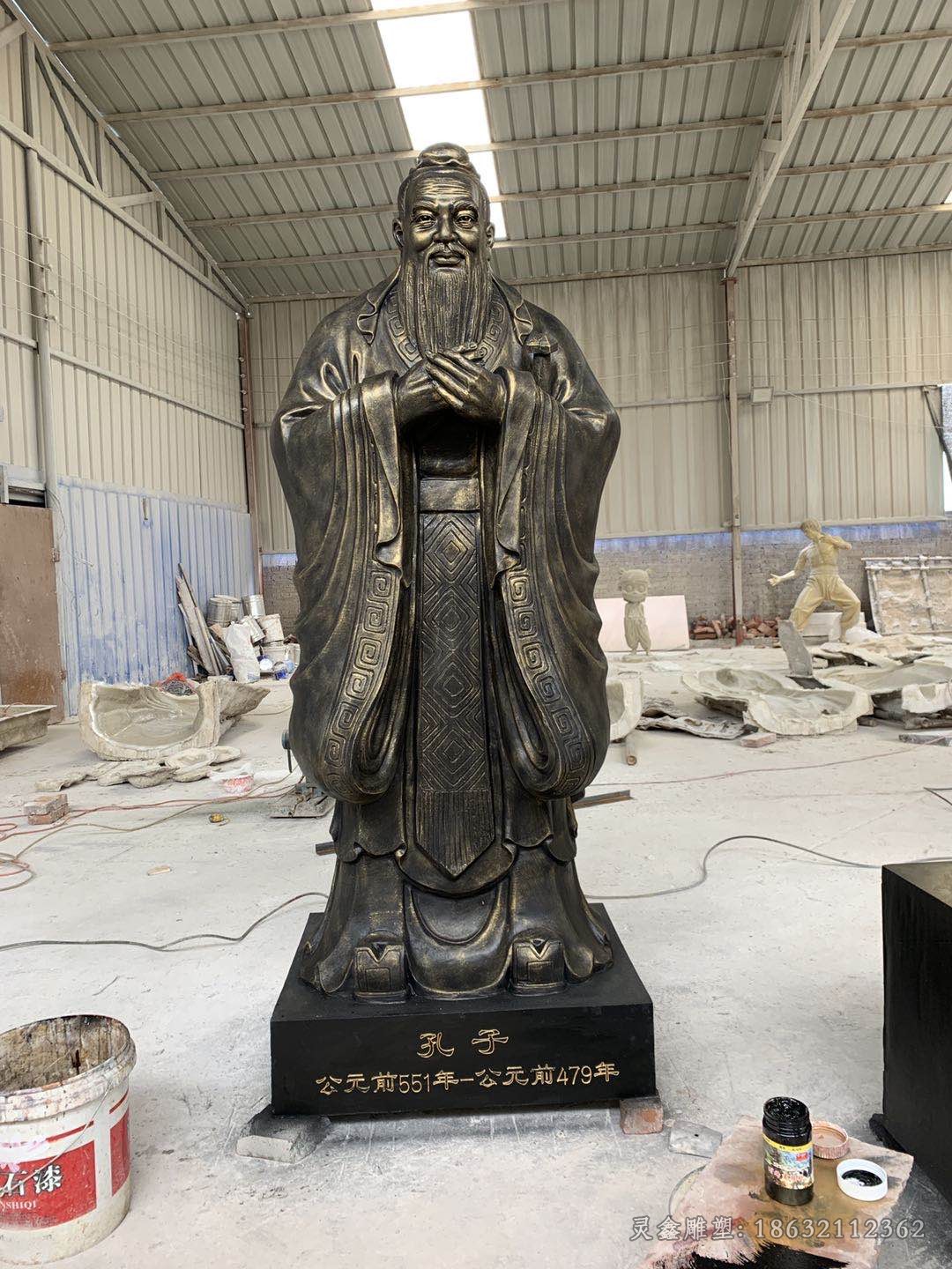 先师孔子城市景观铜雕