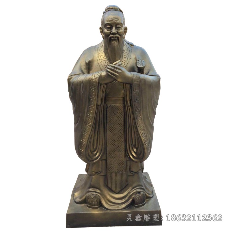 先师孔子公园景观铜雕