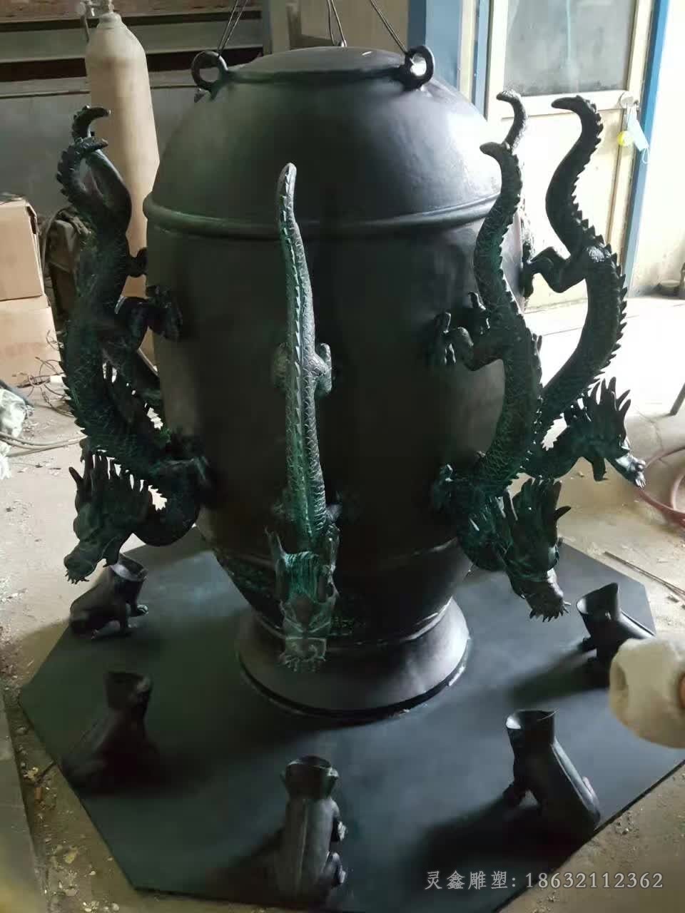 古代浑天仪校园景观铜雕