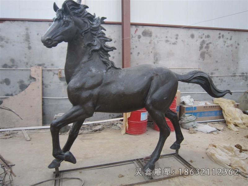 动物马抽象动物铜雕