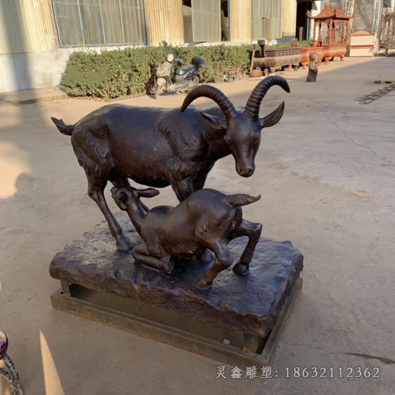 生肖羊别墅景观铜雕