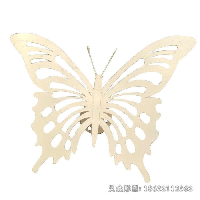 动物蝴蝶别墅不锈钢雕塑