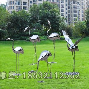 不锈钢火烈鸟城市雕塑