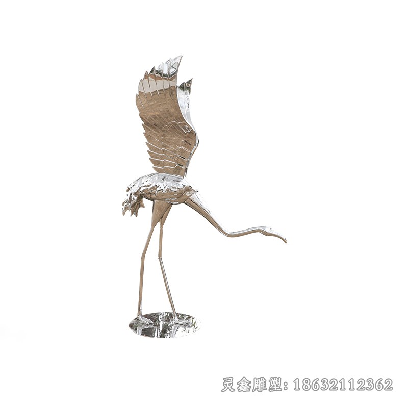 不锈钢火烈鸟景区雕塑