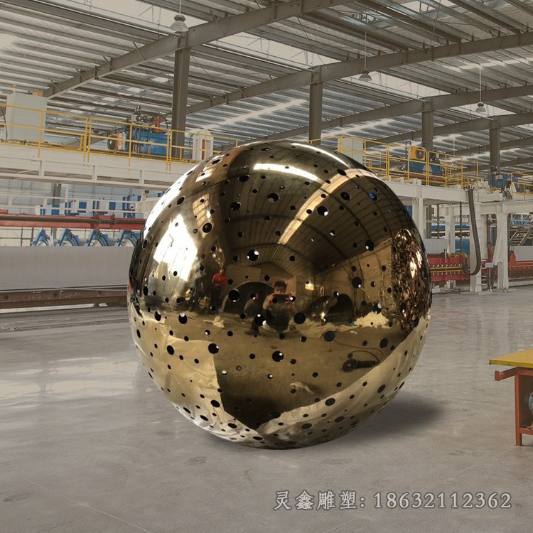 镂空球校园不锈钢雕塑