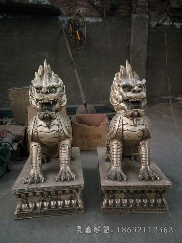 神兽麒麟动物城市铜雕