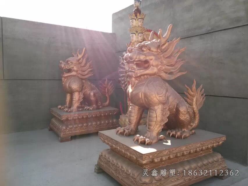 神兽麒麟动物户外铜雕
