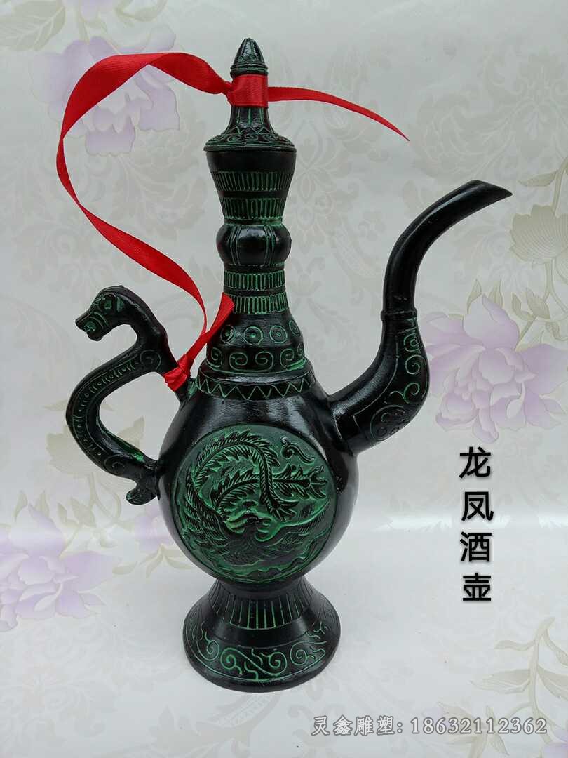 青铜酒樽景观标志铜雕