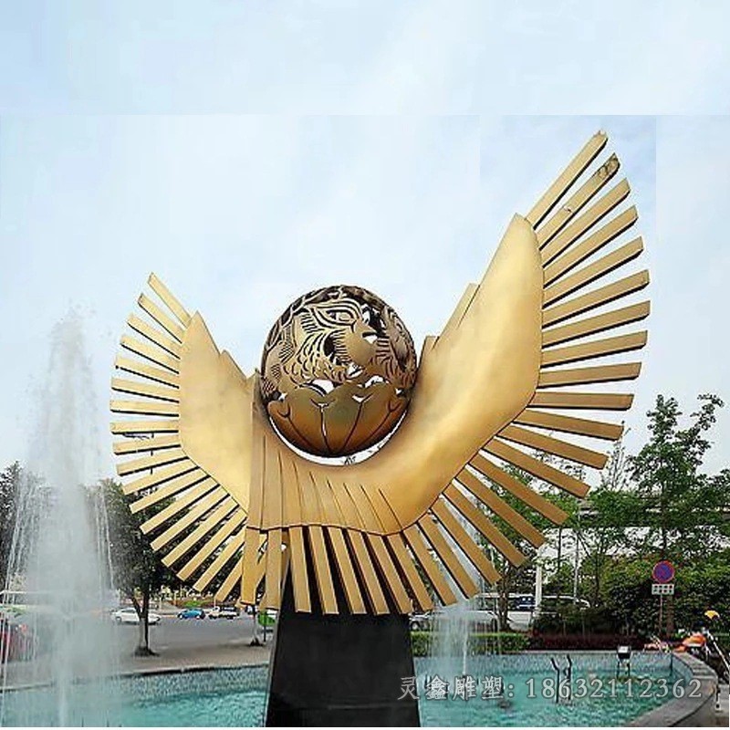 不锈钢庭院镂空球雕塑