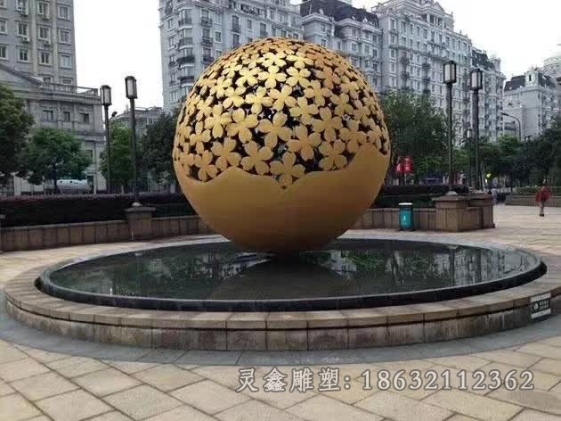 不锈钢喷泉景观广场雕塑