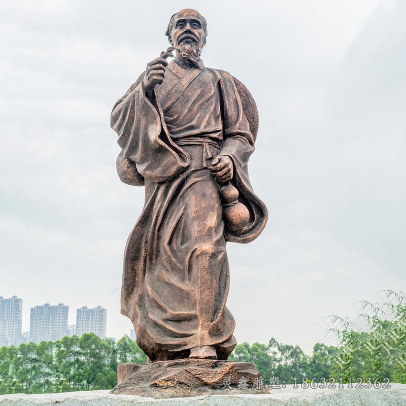 医学家华佗小区铜雕
