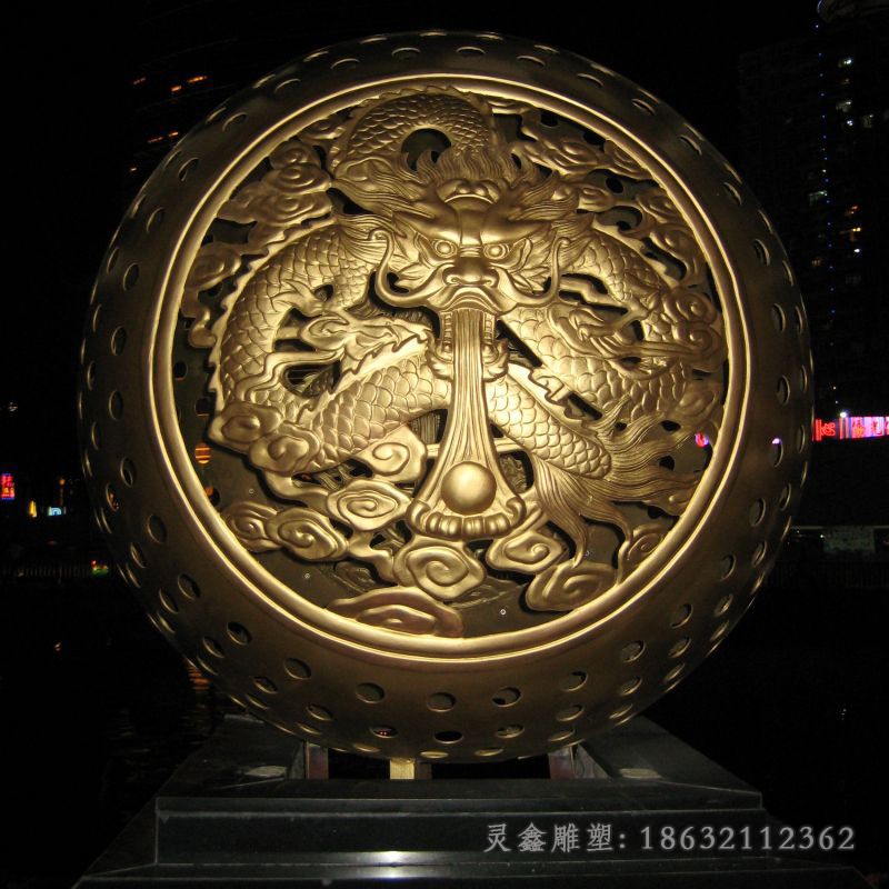 不锈钢球形抽象景观雕塑