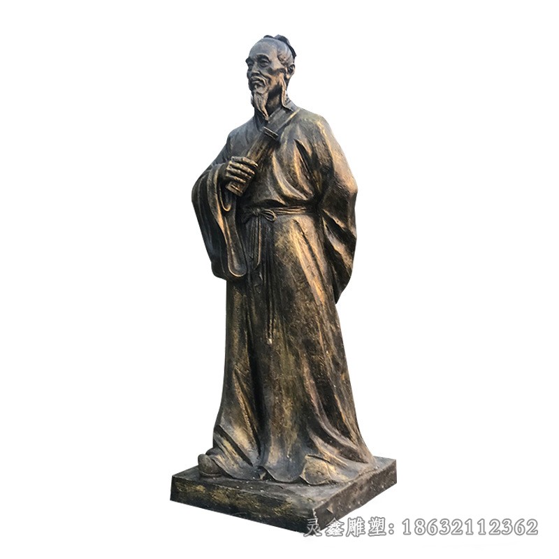 古代名医张仲景公园铜雕