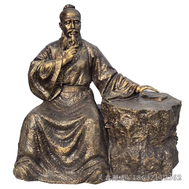 古代名医张仲景户外铜雕