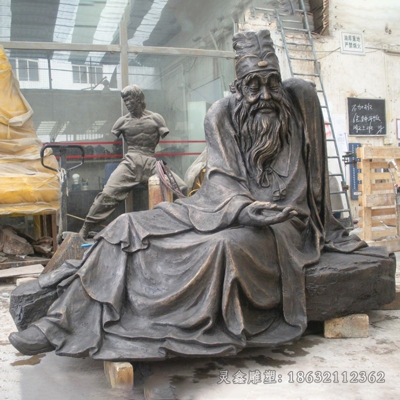 古代名医张仲景户外铜雕
