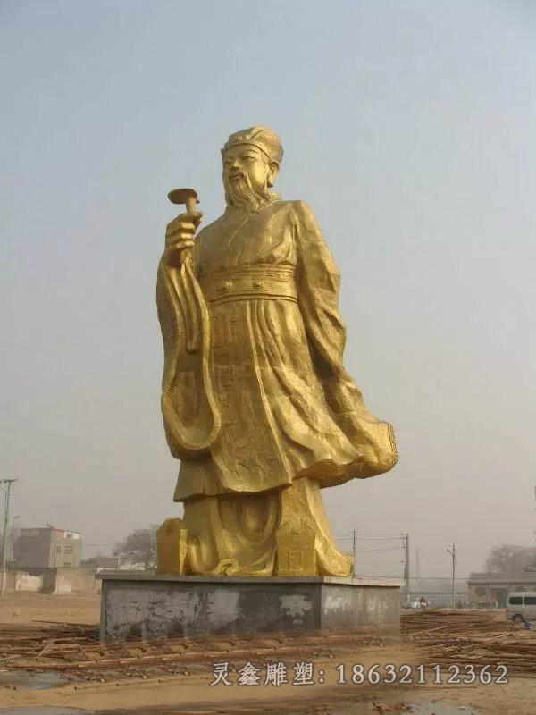 古代名医李时珍商场铜雕