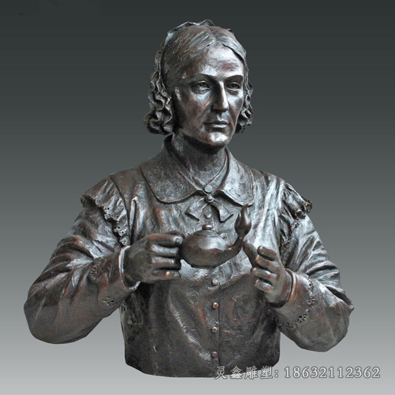 南丁格尔人物抽象铜雕