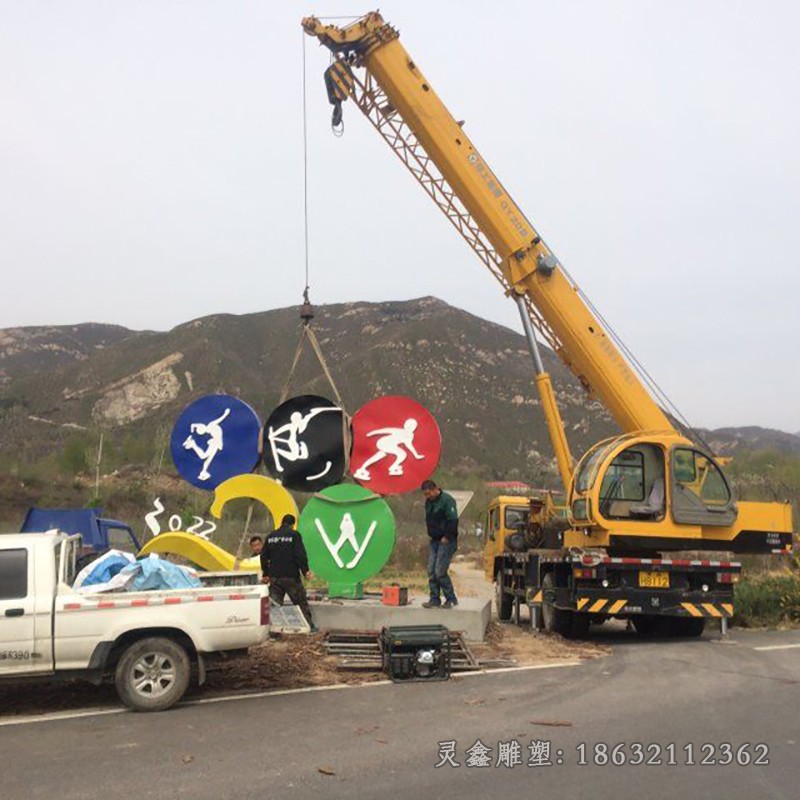 不锈钢健身基地运动景区雕塑