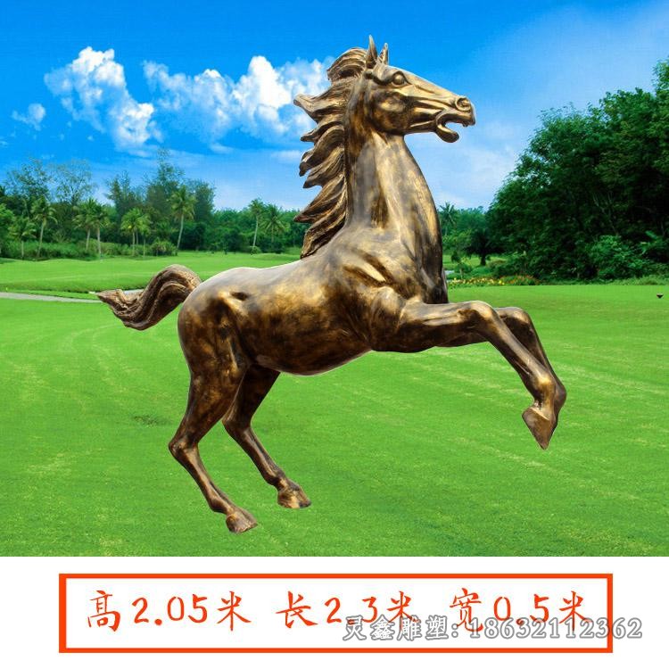 奔腾马户外动物铜雕
