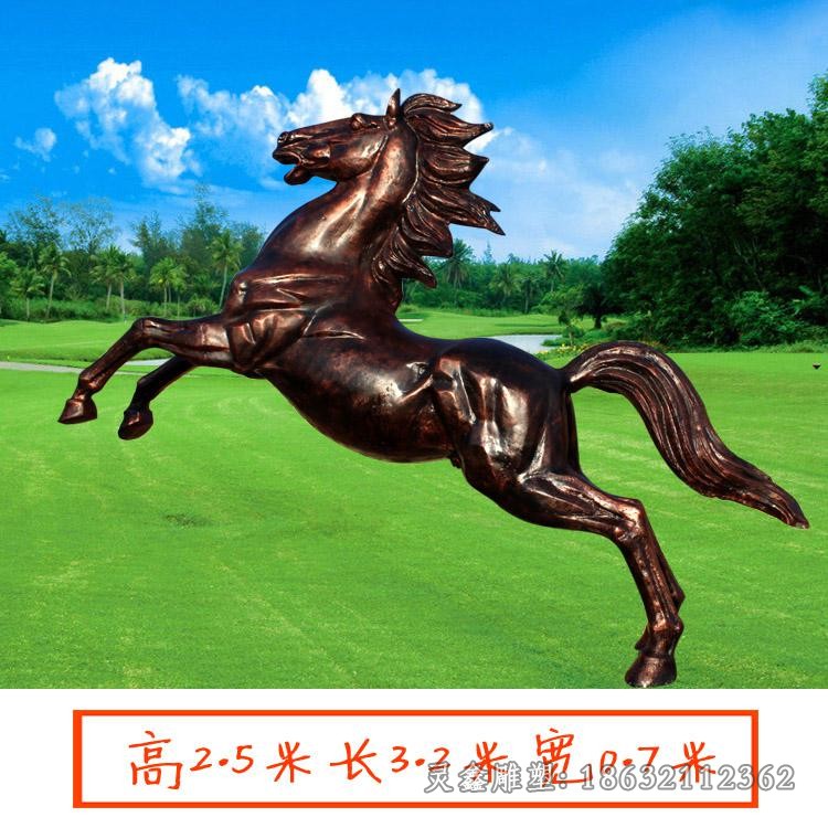 奔腾马户外动物铜雕