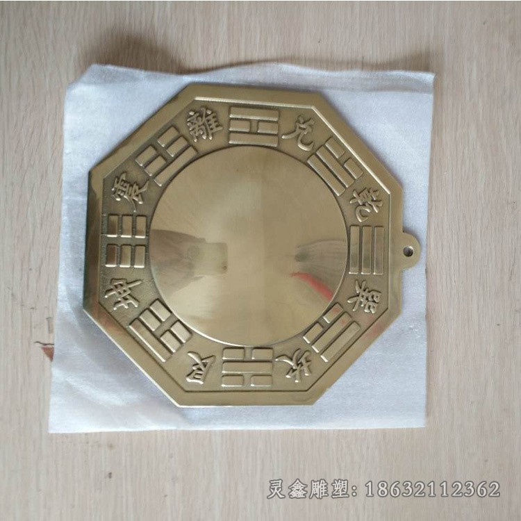 古代铜钱抽象标志铜雕